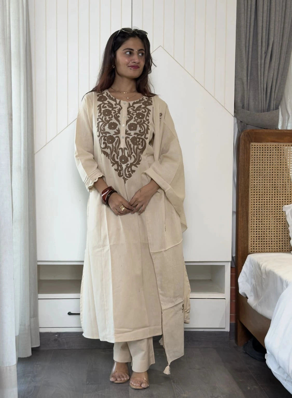 Abeer – Sand Dune Cotton Suit Set