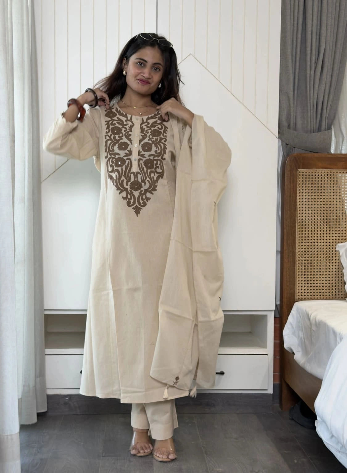 Abeer – Sand Dune Cotton Suit Set