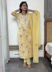 Aafreen – Butter Yellow Suit Set