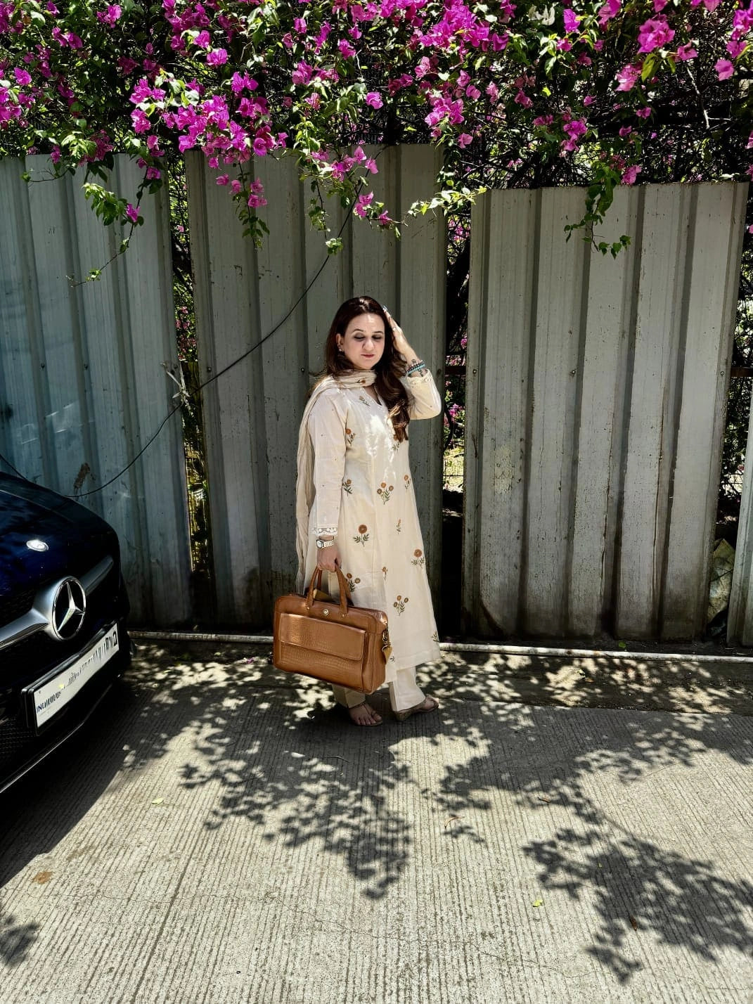 Sereen – Ivory Meadow Cotton Suit Set